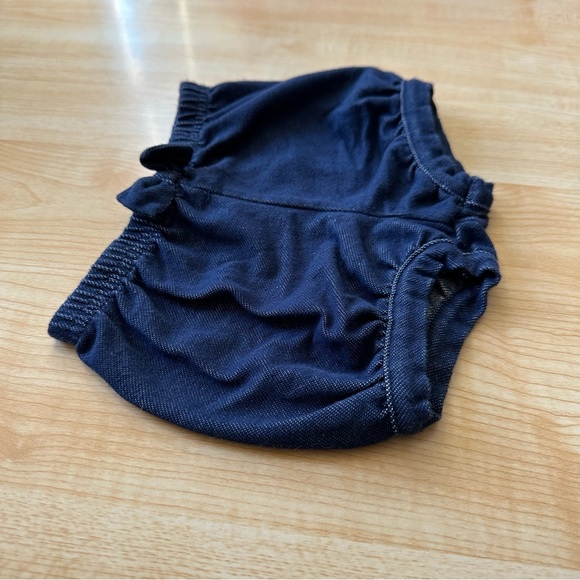 Garanimals Bubble Bow Knit Shorts in Dark Denim Blue - Size 6-9 Months - Picture 5 of 12